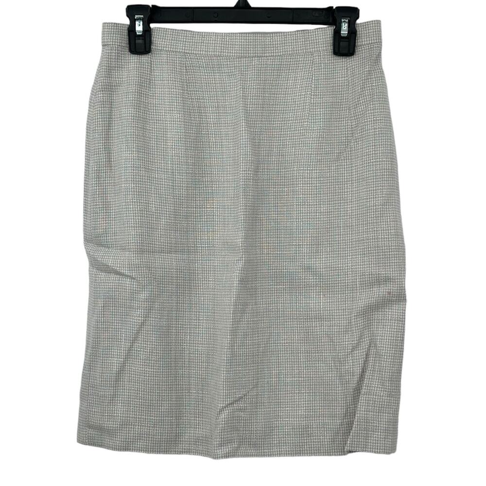 Vintage Givenchy Boutiques Skirt Womens 40 US 8 Pencil Gray Quiet Luxury Office